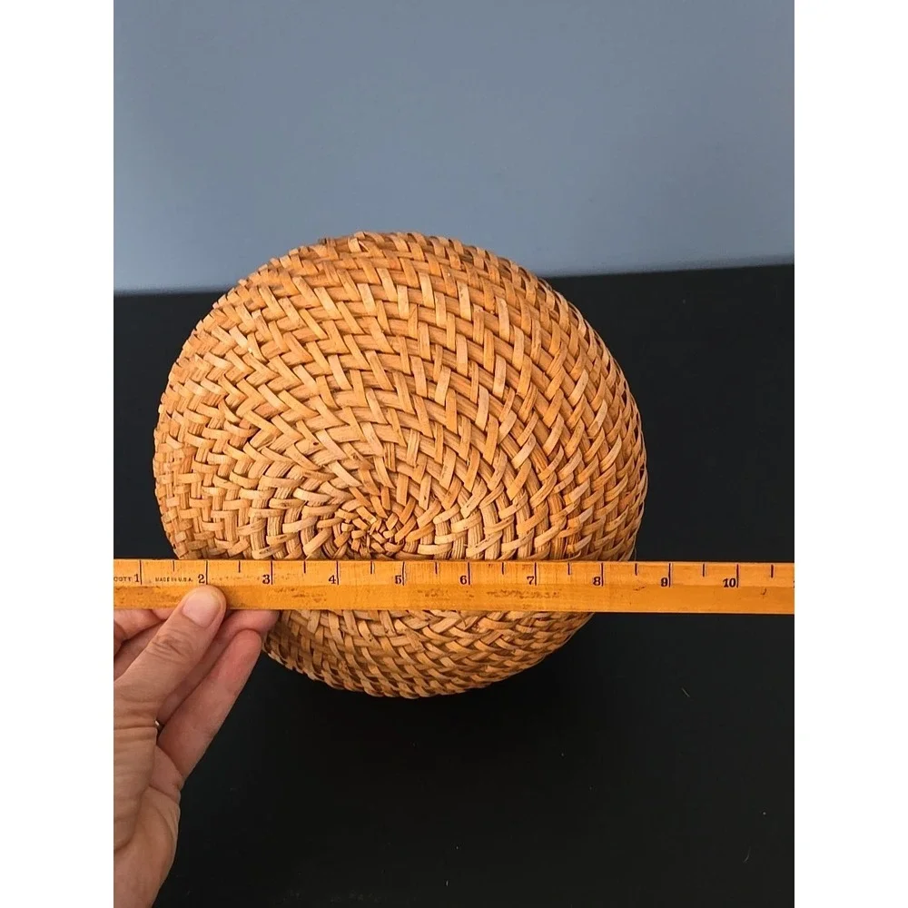 Vintage Wicker Woven Vase Boho Baskets Home Decor Tight Weave‎ For Dry Flower